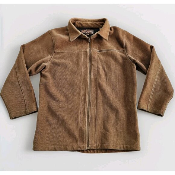 Prana Born From The Experience Jacket Mens XL Beige Corduroy Shacket Zip Outdoor - Picture 10 of 16